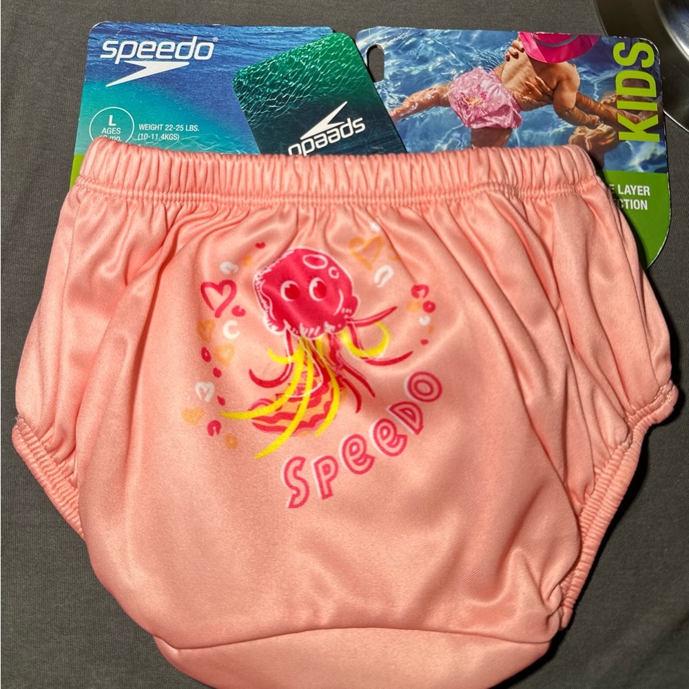 Speedo Kids Coral Diaper Cover